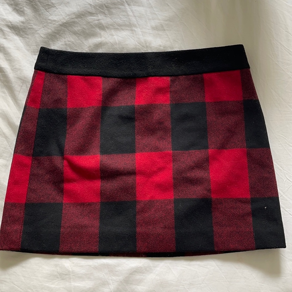 JCrew Buffalo Check Mini Skirt